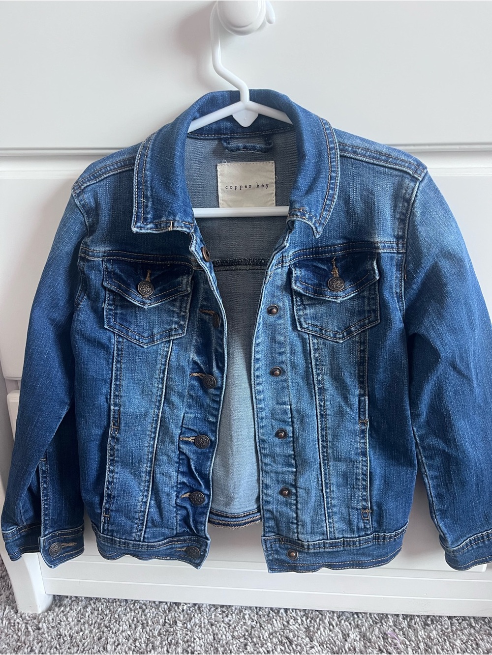Copper Key Girls Size 5 Jean Jacket